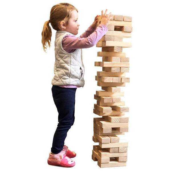First-play Urban Giant Tumbling Tower Stacking Game – First-Play